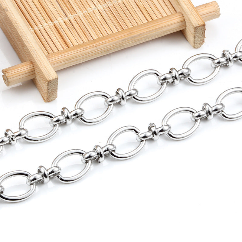 Wholesale Stainless Steel Handmade Chain Knot Chain DIY Jewelry Matching Chain Pants Chain Necklace Bracelet